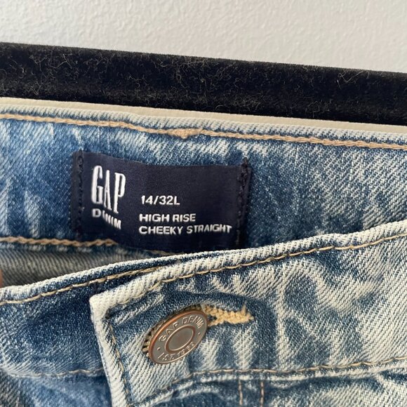 Gap high rise cheeky straight jeans - Picture 3 of 5